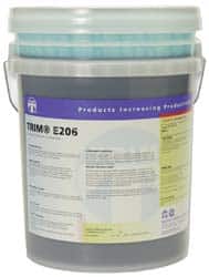 Master Fluid Solutions - Trim E206, 1 Gal & 5 Gal Bottle/Pail Cutting & Cleaning Fluid - Water Soluble - Exact Tooling
