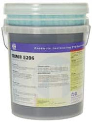 Master Fluid Solutions - Trim E206, 1 Gal & 5 Gal Bottle/Pail Cutting & Cleaning Fluid - Water Soluble - Exact Tooling