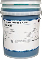 Master Fluid Solutions - Trim E206, 5 Gal Pail Cutting & Grinding Fluid - Water Soluble, For Gear Hobbing, Heavy-Duty Broaching, High Speed Turning - Exact Tooling