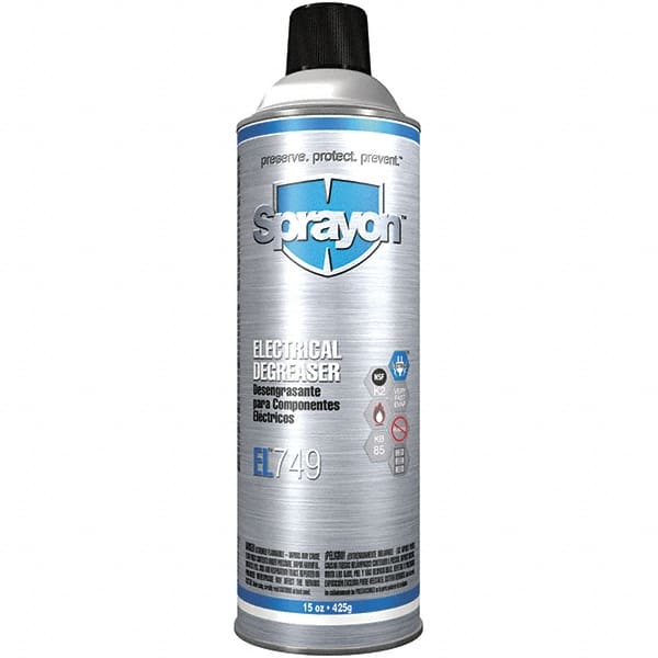 Sprayon - 15 oz Aerosol Cleaner/Degreaser - Aerosol, Alkaline, Unscented - Exact Tooling
