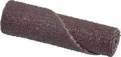 Standard Abrasives - 3/4" Max Roll Diam x 1-1/2" OAL, 60 Grit Aluminum Oxide Straight Cartridge Roll - 1/4" Pilot Hole Diam, Medium Grade - Exact Tooling