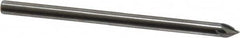 Made in USA - 3/32" Shank Diam, 5 Flute 60° Solid Carbide Countersink - Bright Finish, 1-1/2" OAL, Right Hand Cut - Exact Tooling