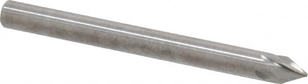 Made in USA - 3/16" Shank Diam, 5 Flute 60° Solid Carbide Countersink - Exact Tooling