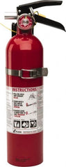 Kidde - 2.6 Lb, 1-A:10-B:C Rated, Dry Chemical Fire Extinguisher - 3-1/4" Diam x 15" High, 100 psi, 15' Discharge in 12 sec, Rechargeable, Seamless Aluminum Cylinder - Exact Tooling