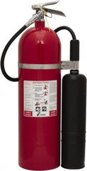 Kidde - 15 Lb, 10-B:C Rated, Carbon Dioxide Fire Extinguisher - 6.87" Diam x 26" High, 850 psi, 8' Discharge in 14 sec, Rechargeable, Aluminum Cylinder - Exact Tooling