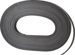 Mag-Mate - 100' Long x 3/4" Wide x 1/32" Thick Flexible Magnetic Strip - 6 Lb Max Pull Force, 3 Linear Ft/Lb Magnetic Pull Force, Adhesive Back - Exact Tooling