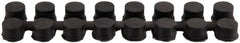 Wearwell - 9" Long x 2-3/16" Wide x 7/8" Thick, Anti-Fatigue Modular Matting Connector - Black, For Dry & Wet Areas, Series 477 - Exact Tooling