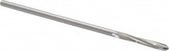 Alvord Polk - 1/8" High Speed Steel 4 Flute Chucking Reamer - Spiral Flute, 0.119" Straight Shank, 7/8" Flute Length, 3-1/2" OAL - Exact Tooling