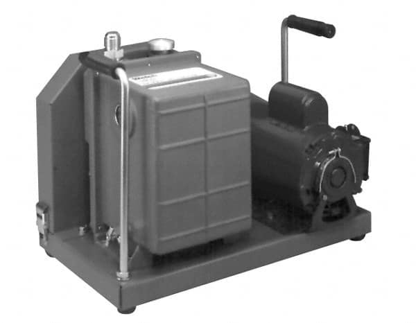 Welch Vacuum - 1 hp Rotary Vane Vaccum Pump - 115/230 Volts, 17.7 CFM, 26" Long x 13.7" Wide x 18.8" High - Exact Tooling