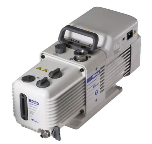 Welch Vacuum - 1/3 hp Rotary Vane Vaccum Pump - 115 Volts, 2.6 CFM, 16.7" Long x 6-1/2" Wide x 9.6" High - Exact Tooling