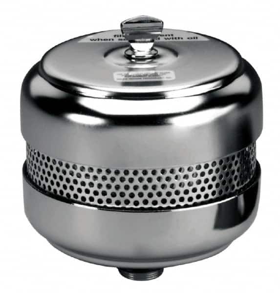 Welch Vacuum - Standard Open Exhaust Filter - For Use with 8907, 8912 & 8717, 2-1/2" Diam x 4-1/2" High - Exact Tooling