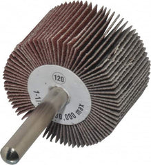 CGW Abrasives - 1-1/2" Diam x 1" Face Width, Fine Aluminum Oxide Coated Mounted Flap Wheel - Exact Tooling