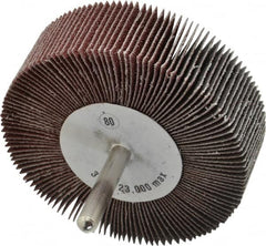 CGW Abrasives - 3" Diam x 1" Face Width, Medium Aluminum Oxide Coated Mounted Flap Wheel - Exact Tooling