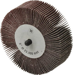 CGW Abrasives - 3" Diam x 1" Face Width, Medium Aluminum Oxide Coated Mounted Flap Wheel - Exact Tooling