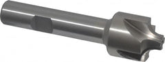 Interstate - 7/32" Radius, 7/8" Mill Diam, 4 Flute High Speed Steel Corner Rounding End Mill - Single End, Uncoated, 3-1/4" OAL, 1/2" Shank Diam - Exact Tooling