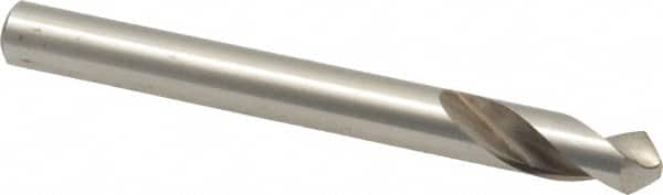 Interstate - 1/4" Body Diam, 90°, 2-1/2" OAL, High Speed Steel Spotting Drill - Exact Tooling