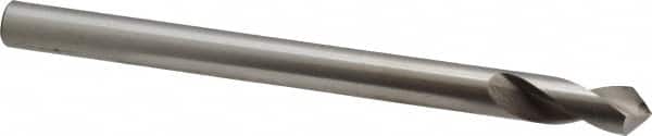 Interstate - 3/8" Body Diam, 90°, 5" OAL, High Speed Steel Spotting Drill - Exact Tooling