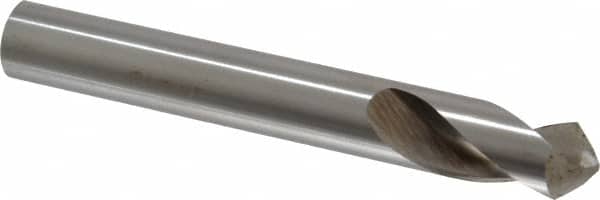 Interstate - 1/2" Body Diam, 90°, 3-3/4" OAL, High Speed Steel Spotting Drill - Exact Tooling