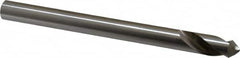 Interstate - 1/2" Body Diam, 90°, 6" OAL, High Speed Steel Spotting Drill - Exact Tooling