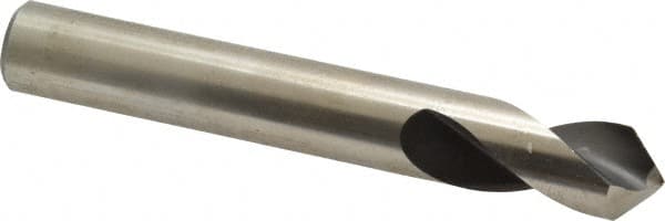 Interstate - 5/8" Body Diam, 90°, 4-3/8" OAL, High Speed Steel Spotting Drill - Exact Tooling