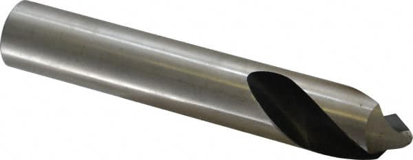Interstate - 1" Body Diam, 90°, 6" OAL, High Speed Steel Spotting Drill - Exact Tooling