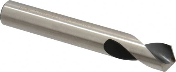 Interstate - 5/8" Body Diam, 120°, 4-3/8" OAL, High Speed Steel Spotting Drill - Exact Tooling