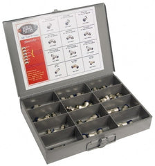 Alpha Technologies - 36 Piece, Swift Fit Push In Fitting Metric Kit - 1/8 to 3/8" Thread, 10mm Tube - Exact Tooling