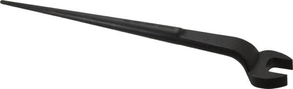 Proto - 1-1/16" Standard Spud Handle Open End Wrench - 17-1/4" OAL, Single End, Black Finish - Exact Tooling