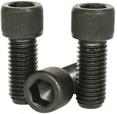 Value Collection - #4-40 UNC Hex Socket Drive, Socket Cap Screw - Alloy Steel, Black Oxide Finish, Fully Threaded, 1/4" Length Under Head - Exact Tooling