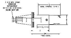 Parlec - PC4 Inside Modular Connection, Boring Head Taper Shank - Modular Connection Mount, 6.02 Inch Projection, 1.54 Inch Nose Diameter - Exact Tooling