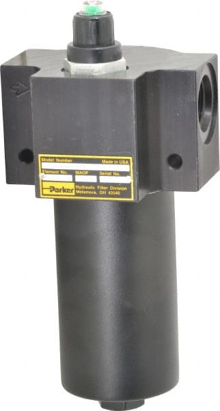 Parker - 1-1/16-12 Thread, 10 Micron, Filter Assembly - Microglass - Exact Tooling