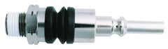 Value Collection - 1/4 Male NPT Pneumatic Hose Swivel Fitting - Steel, Nickel Plated, Lincoln Interchange - Exact Tooling
