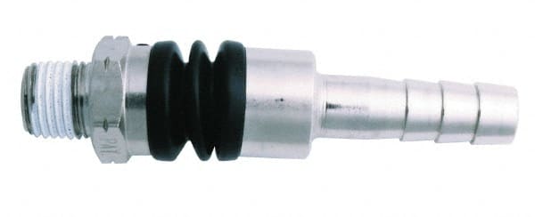Value Collection - 1/8 Male NPT Pneumatic Hose Swivel Fitting - Steel, Nickel Plated - Exact Tooling