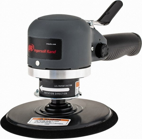 Ingersoll-Rand - 12,000 OPM, 16.98 CFM Air Consumption, Palm Air Orbital Sander - Round Pad, 1/4 NPT Inlet - Exact Tooling