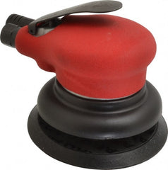 Ingersoll-Rand - 10,000 OPM, 18.5 CFM Air Consumption, Palm Air Orbital Sander - Round Pad, 1/4 NPT Inlet - Exact Tooling