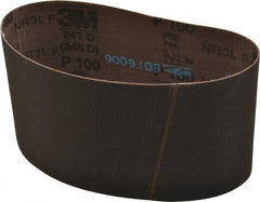 3M - 3-1/2" Wide x 15-1/2" OAL, 100 Grit, Aluminum Oxide Abrasive Belt - Exact Tooling