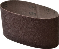 3M - 3-1/2" Wide x 15-1/2" OAL, 36 Grit, Aluminum Oxide Abrasive Belt - Aluminum Oxide, Very Coarse, Coated, X Weighted Cloth Backing, Series 341D - Exact Tooling
