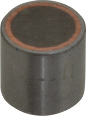 Mag-Mate - 10-32 Thread, 1/2" Diam, 1/2" High, 8 Lb Average Pull Force, Neodymium Rare Earth Pot Magnet - 0.15" Deep Tapped Hole, Steel Pot, Uninsulated - Exact Tooling