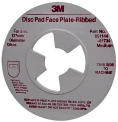 3M - Abrasive Disc Face Plate - 12,000 RPM - Exact Tooling