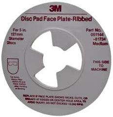 3M - Abrasive Disc Face Plate - 12,000 RPM - Exact Tooling