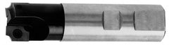 Cutting Tool Technologies - 0.06 to 0.06 Inch Cutting Radius, 3/4 Inch Cutter Diameter, 1 Style CV 12 Insert, 3/4 Inch Shank Diameter, Indexable Concave Radius Cutter - 4 Inch Overall Length, Through Coolant - Exact Tooling