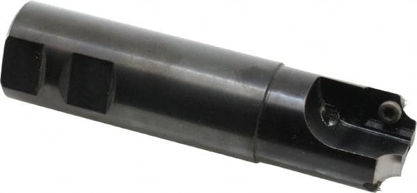 Cutting Tool Technologies - 0.25 to 0.25 Inch Cutting Radius, 1-1/4 Inch Cutter Diameter, 2 Style CV 15 Inserts, 1-1/4 Inch Shank Diameter, Indexable Concave Radius Cutter - 5 Inch Overall Length, Through Coolant - Exact Tooling