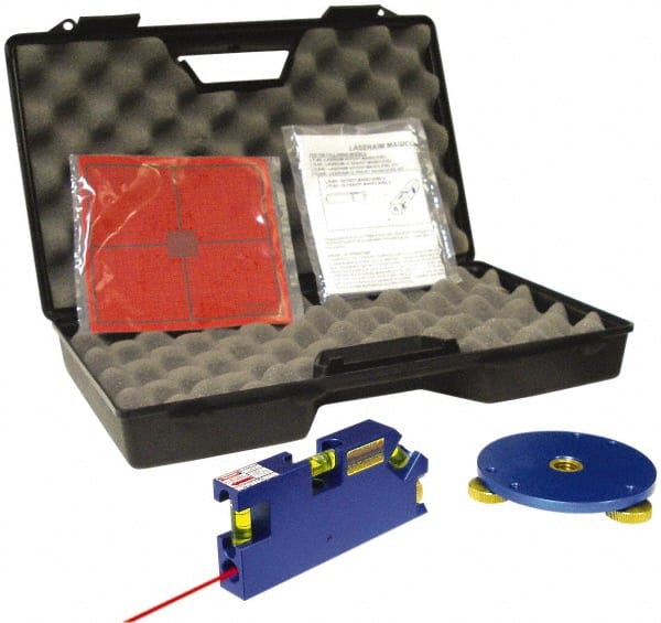 Laseraim - 500 Ft. Max Measuring Range, Red Beam Laser Torpedo Level Kit - Includes Carry Case, LTAL1 Tripod Mount, LTL3 Tripedo Level and Targets - Exact Tooling