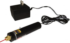 Laseraim - 1 Beam 500' Max Range Alignment Laser - Red Beam, 5/16" at 50' Accuracy, 3-3/4" Long x 3/4" Wide, Battery Not Included - Exact Tooling