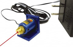 Laseraim - 1000 Ft. Max Measuring Range, Red Beam Micro Module Kit - Includes 110V Power Supply with 6 Ft. Cord, 2-Way L-Mounting Bracket, 3-Way X/Y Position Adjustment Tube, Adjustable-Focus Laseraim Micro Laser Module, Image Projecting Optic - Exact Tooling
