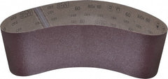 3M - 6" Wide x 48" OAL, 60 Grit, Aluminum Oxide Abrasive Belt - Aluminum Oxide, Medium, Coated, X Weighted Cloth Backing, Series 341D - Exact Tooling