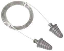 3M - Disposable, Corded, 32 dB Earplugs - Gray, 120 Pairs - Exact Tooling