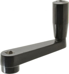 Gibraltar - Revolving Crank Handle - 3/8" Square Bore, Plastic/Aluminum - Exact Tooling