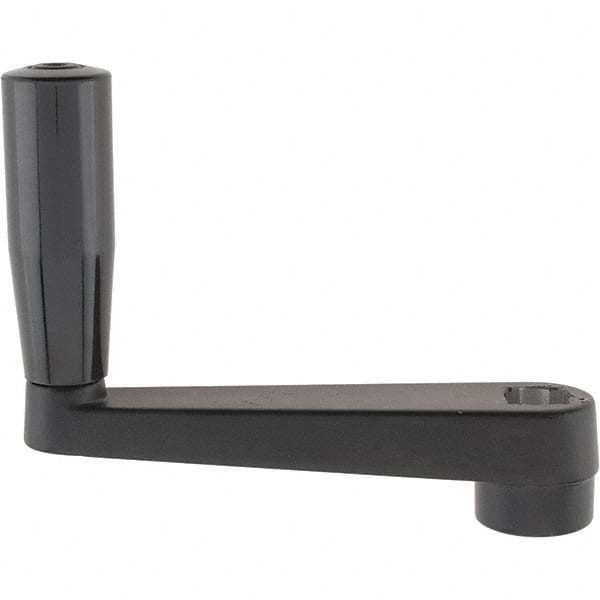 Gibraltar - Revolving Crank Handle - 5/8" Square Bore, Plastic/Aluminum - Exact Tooling