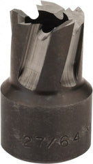 Hougen - 27/64" Diam x 1/4" Deep High Speed Steel Annular Cutter - Exact Tooling